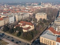 Trg Josipa Jurja Strossmayera s knjižnicom i palačom HAZU, panorama